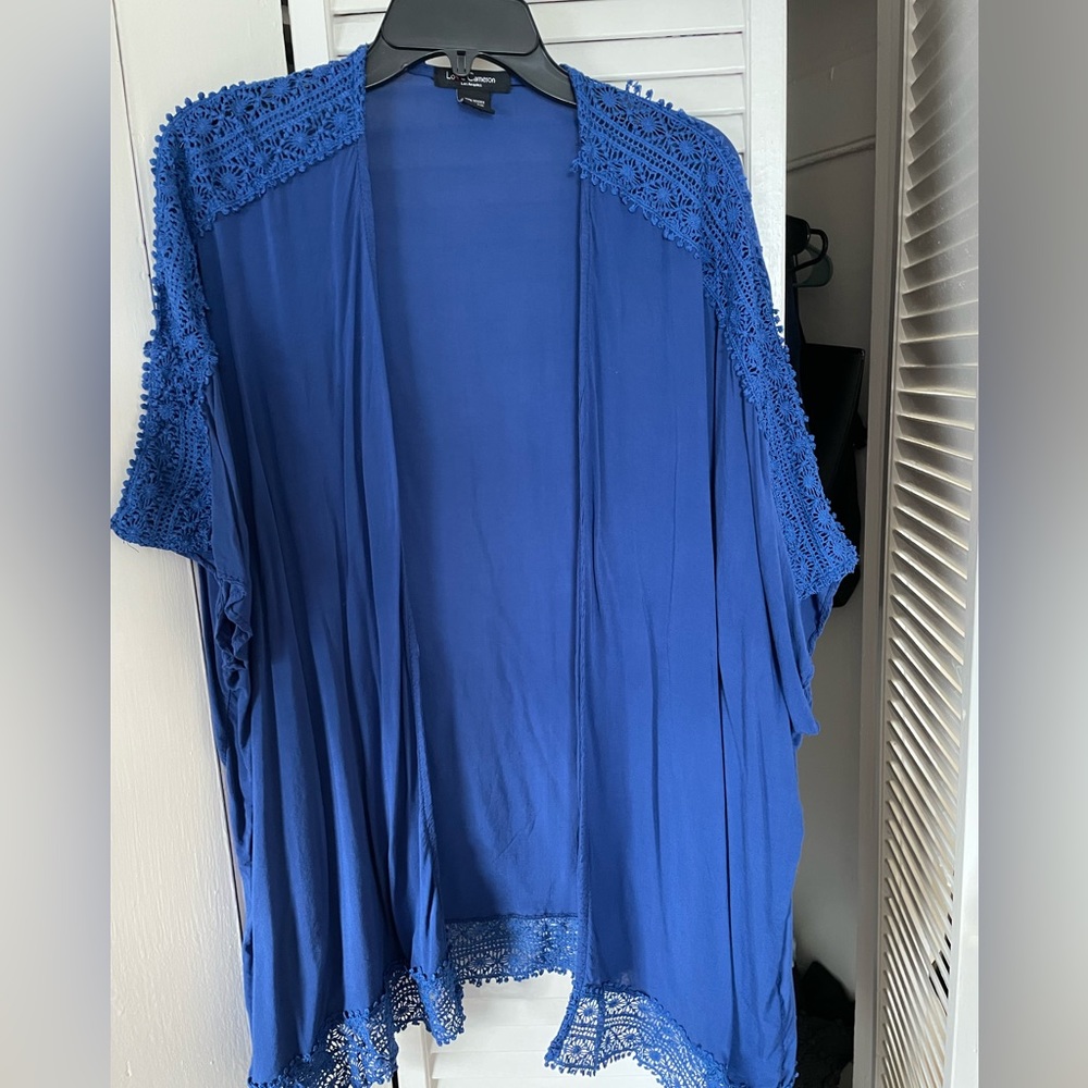 Blue cardigan